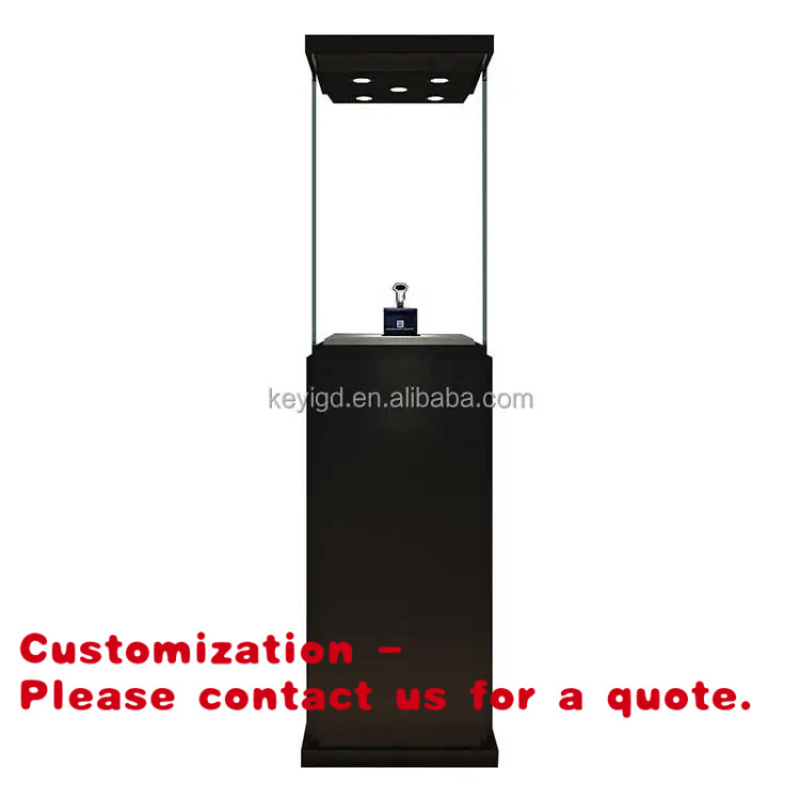Jewelry Shop Watches - ตู้โชว์กระจกตั้งพื้นสำหรับร้านขายเครื่องประดับแบบกำหนดเองได้ พร้อมตู้เก็บของสำหรับนาฬิกา