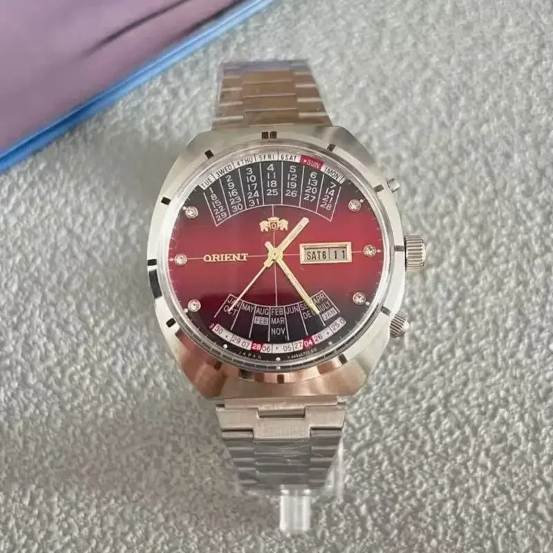 Seiko Watch Presage - นาฬิกาออโตเมติก Orient รุ่น 118A หน้าปัดหมุนได้ขนาดใหญ่ ฟังก์ชั่นครบครัน