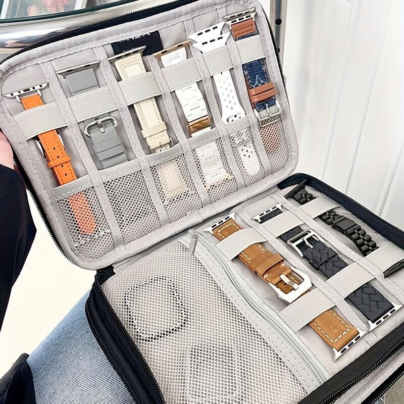 Jewelry And Watches Box - กระเป๋าใส่สายนาฬิกาสำหรับ Apple Watch กล่องเก็บสายนาฬิกาอัจฉริยะ กระเป๋าเก็บสายรัดข้อมือ กล่องเก็บนาฬิกา/เครื่องประดับ
