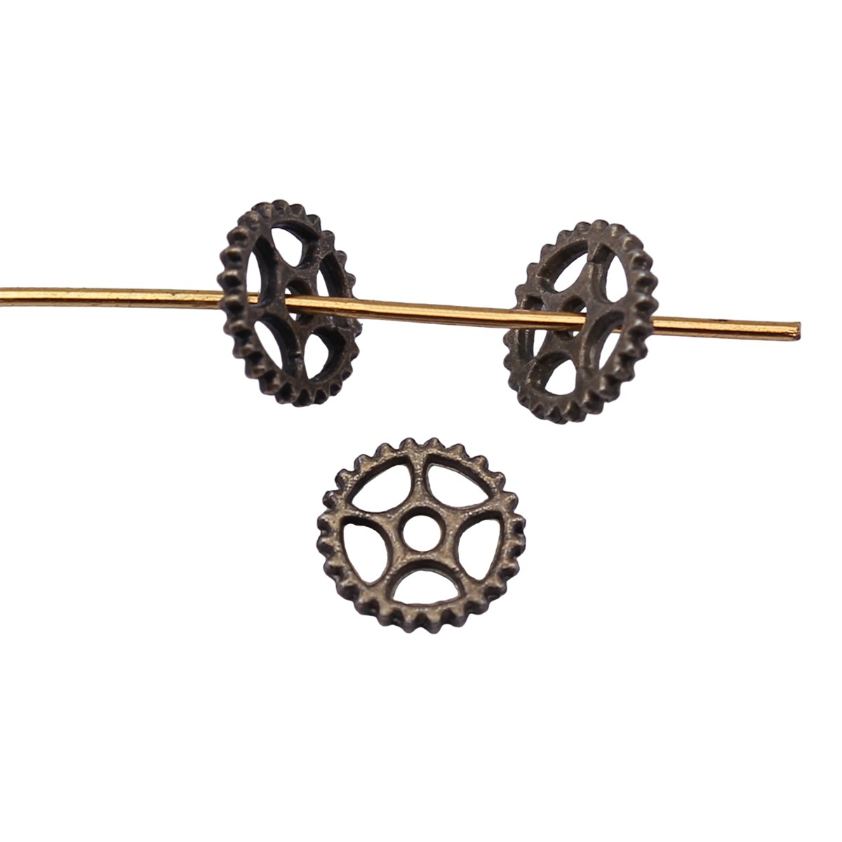 Jewelry Watch Making - จี้เครื่องประดับสไตล์สตีมพังก์ รูปทรงเฟือง นาฬิกาวินเทจ อะไหล่นาฬิกา แท็กโลหะ สำหรับทำเครื่องประดับ
