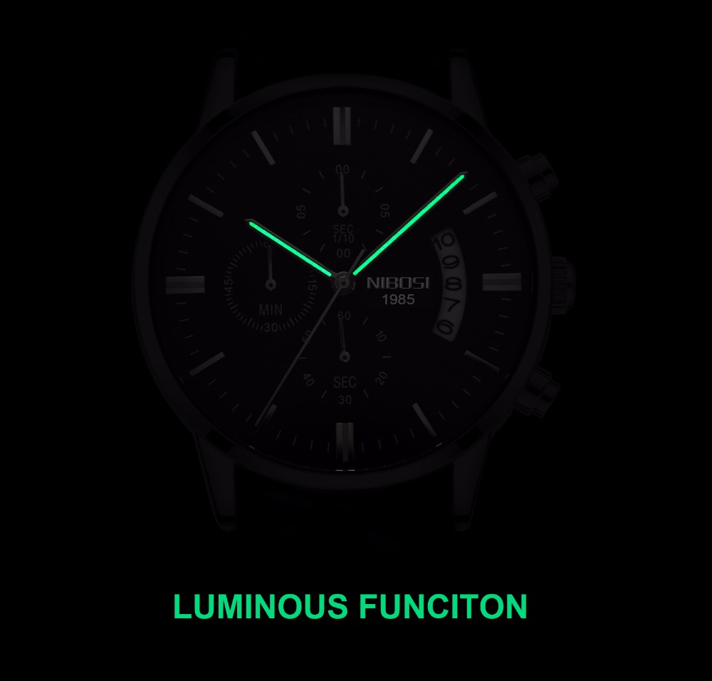 NIBOSI สแตนเลสสีดำนาฬิกาควอตซ์ - Jewelry Inspired Watches บทวิจารณ์และราคา