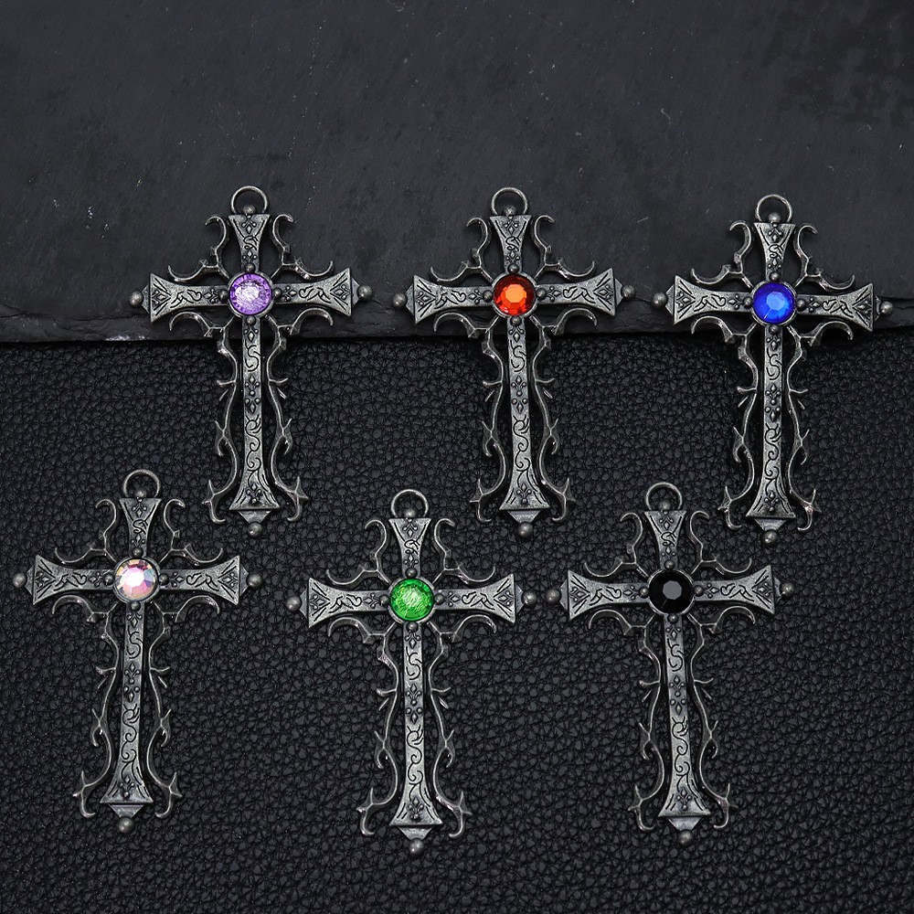 จี้รูปไม้กางเขนแบบเรโทรพังก์ 2 - Hip Hop Chain Necklace บทวิจารณ์และราคา