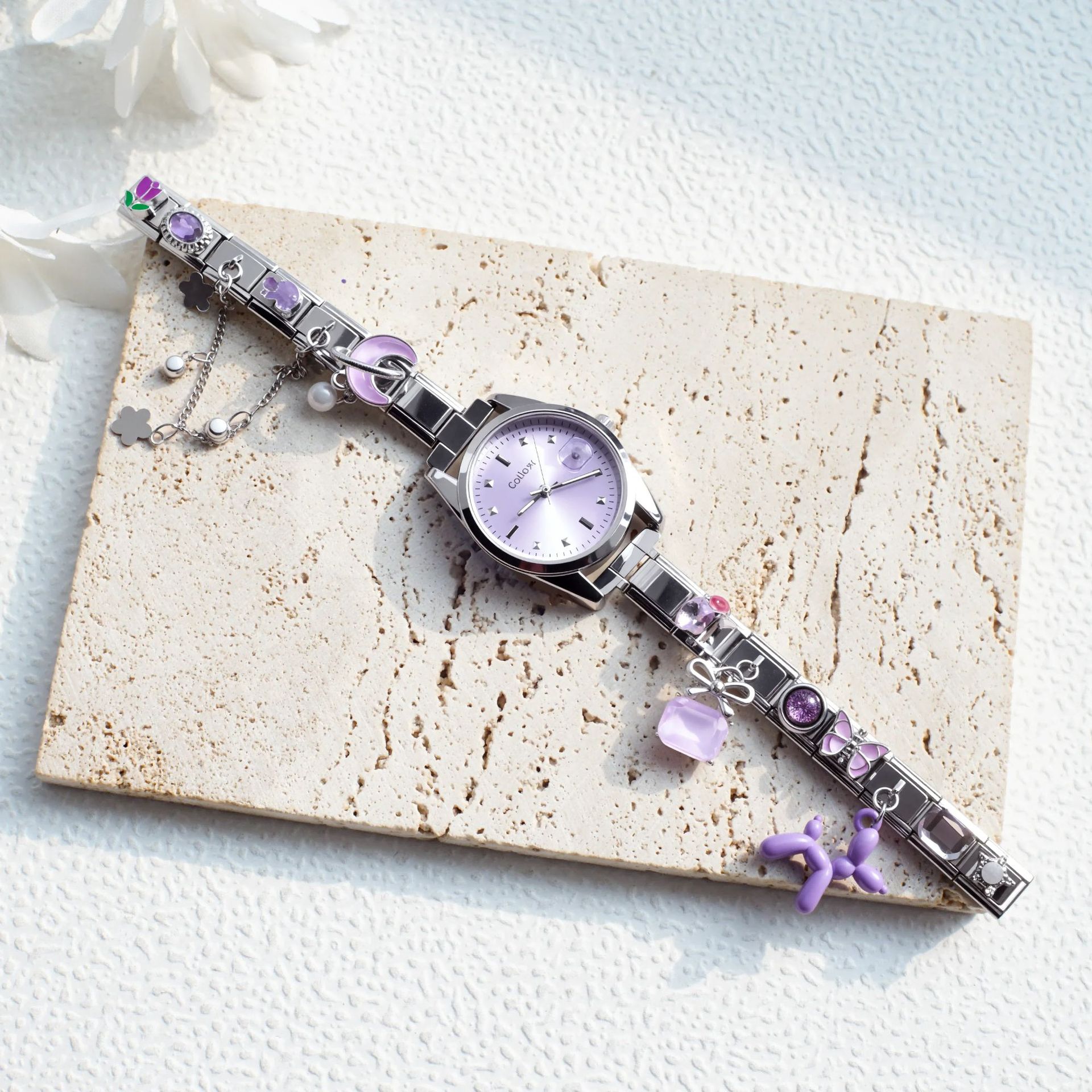 นาฬิกาข้อมือสแตนเลสสตีลสไตล์อิ - Jewelry Watches For Ladies บทวิจารณ์และราคา