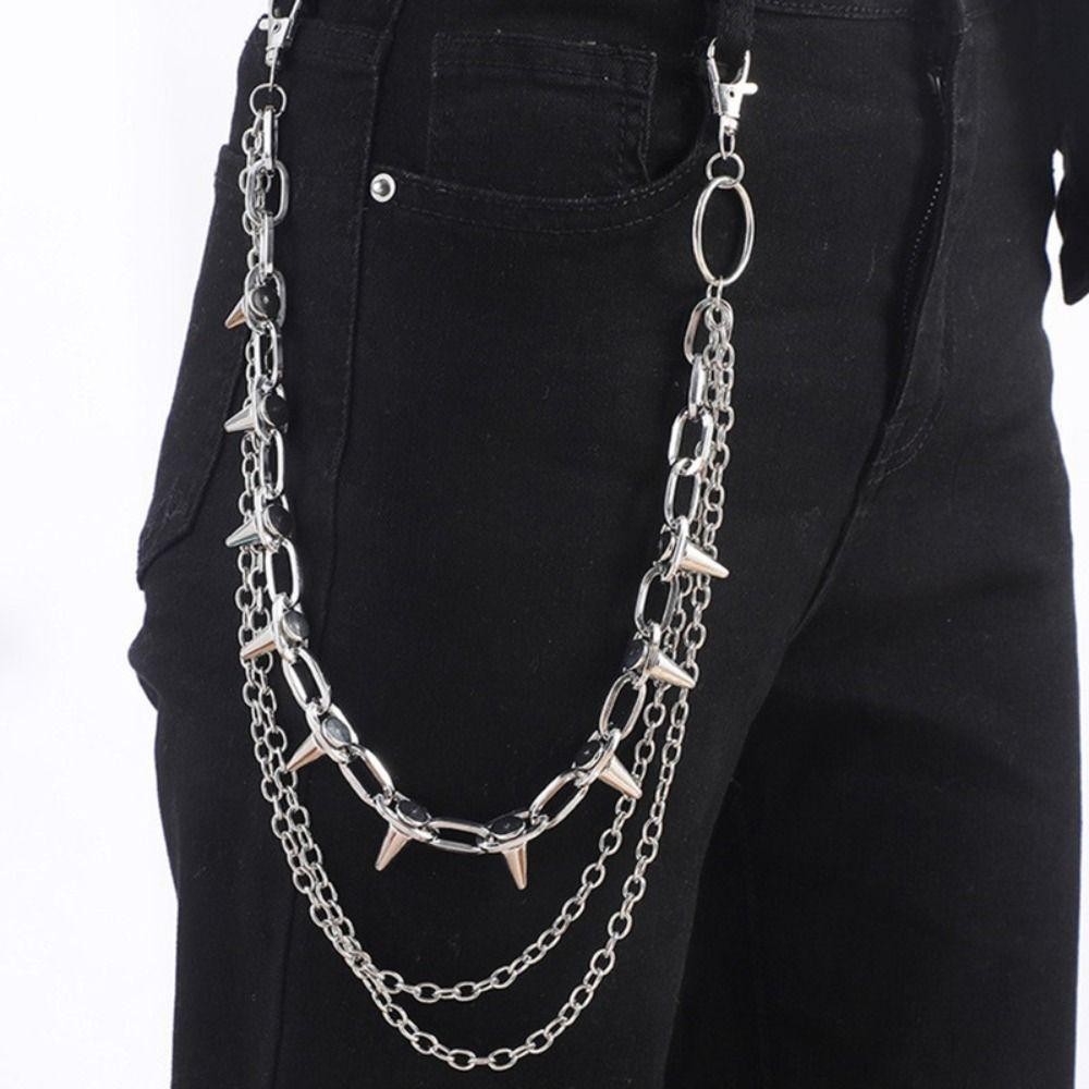 โซ่คาดเอวสไตล์ฮิปฮอป พังก์ร็อก - Hip Hop Chain Necklace บทวิจารณ์และราคา