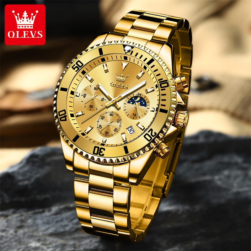 OLEVS นาฬิกาผู้ชายแบรนด์ชั้นนำ - Jewelry Inspired Watches บทวิจารณ์และราคา