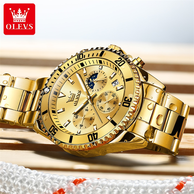 OLEVS นาฬิกาผู้ชายแบรนด์ชั้นนำ - Jewelry Inspired Watches บทวิจารณ์และราคา