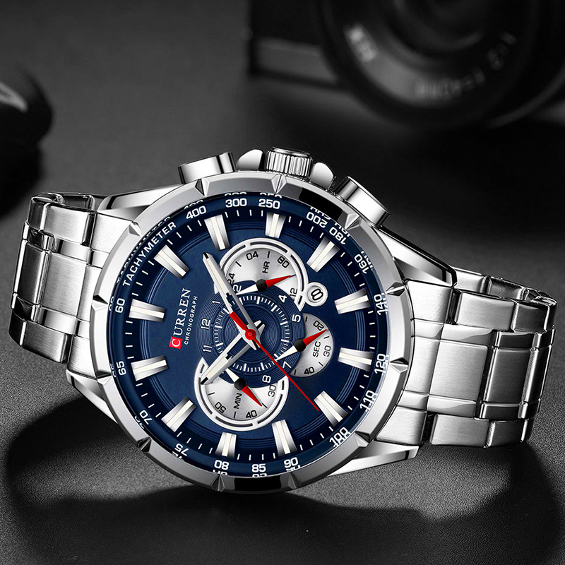 CURREN นาฬิกาข้อมือผู้ชายกันน้ - Jewelry Inspired Watches บทวิจารณ์และราคา