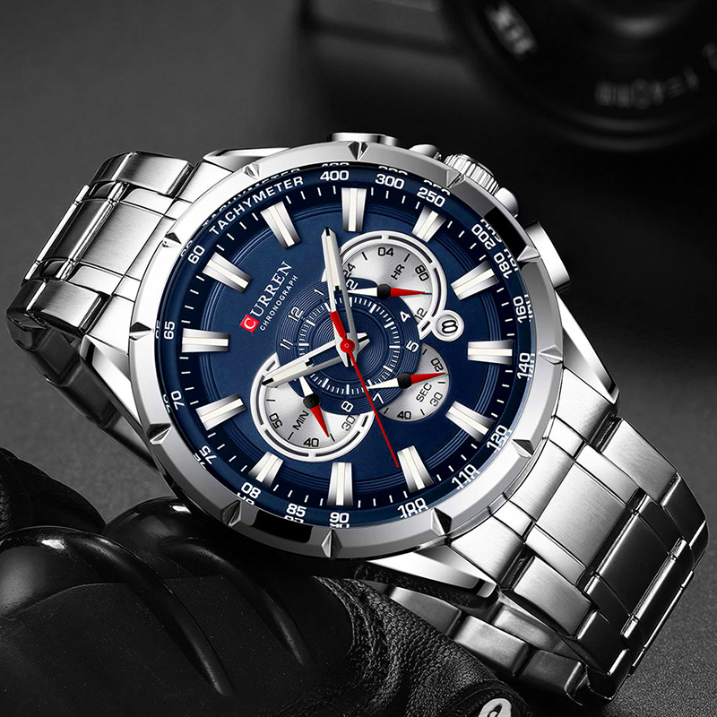 CURREN นาฬิกาข้อมือผู้ชายกันน้ - Jewelry Inspired Watches บทวิจารณ์และราคา