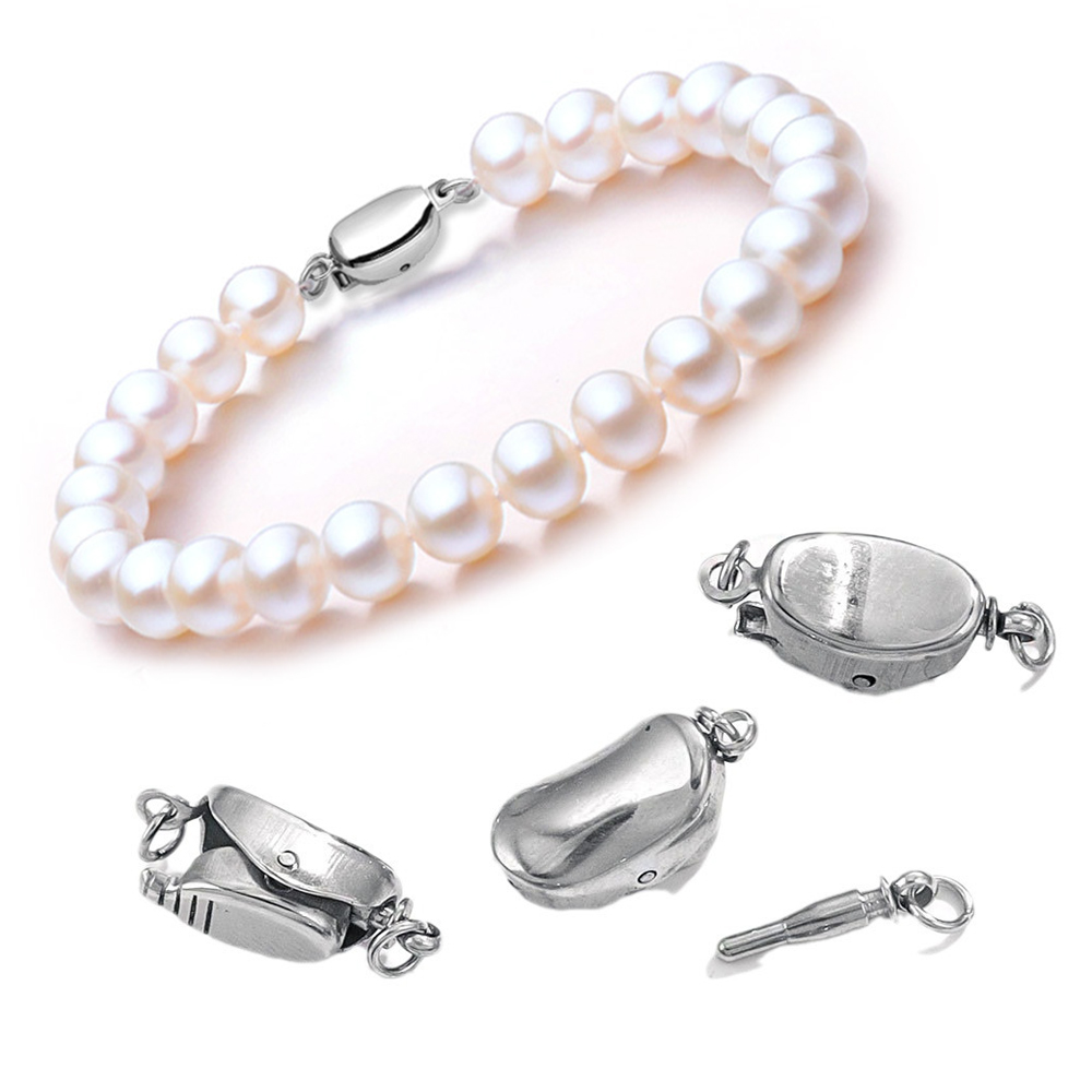 ตัวล็อคสร้อยคอไทเทเนียมสตีล 5  - Pearl Necklace บทวิจารณ์และราคา