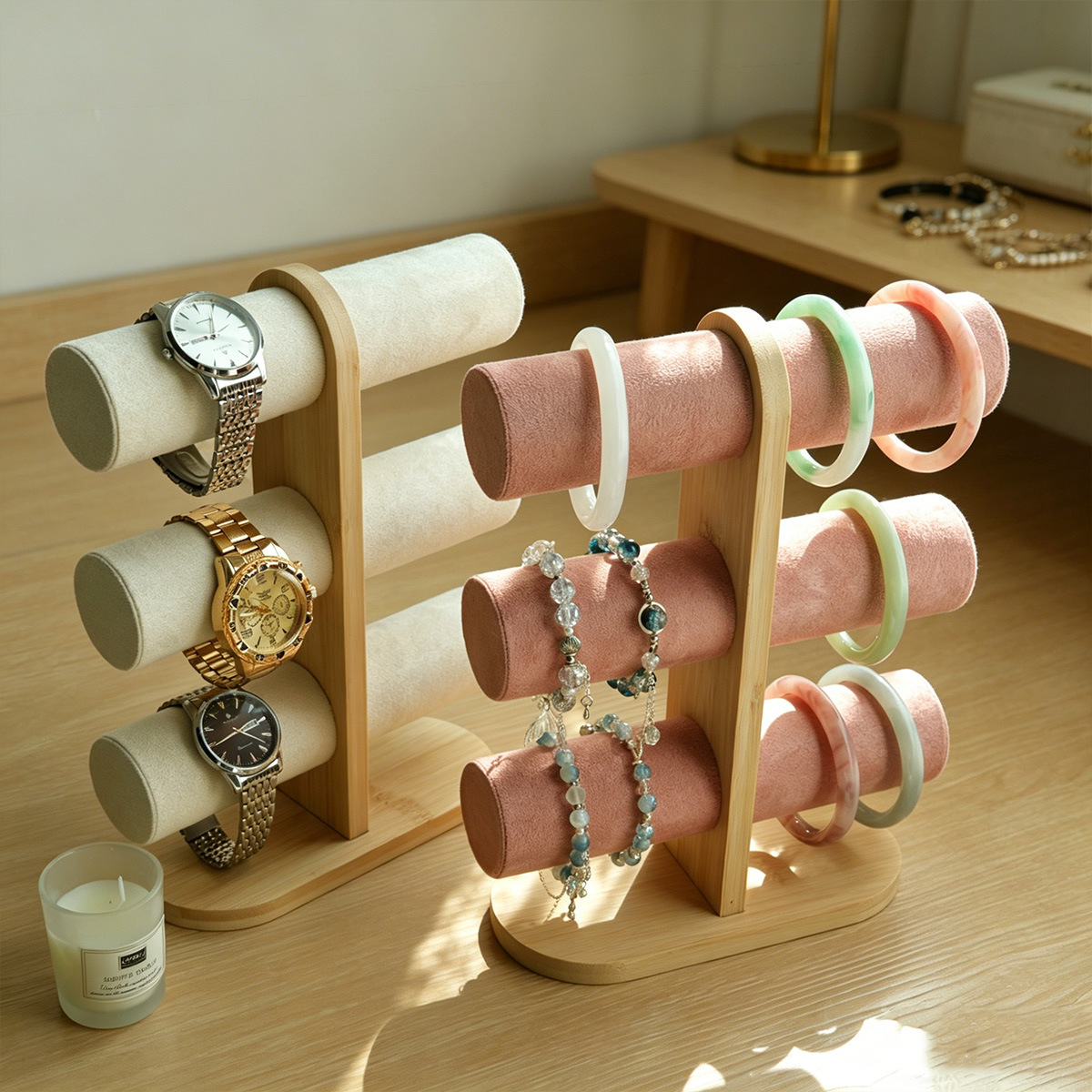ชั้นวางโชว์นาฬิกาและกำไลข้อมือ - Jewelry Shop Watches บทวิจารณ์และราคา