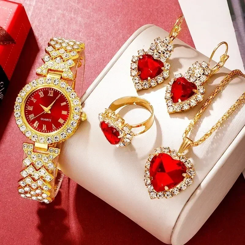 นาฬิกาหรูหราทองผู้หญิงแหวนสร้อ - Jewelry Watches For Ladies บทวิจารณ์และราคา