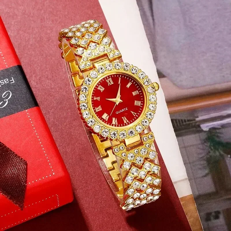 นาฬิกาหรูหราทองผู้หญิงแหวนสร้อ - Jewelry Watches For Ladies บทวิจารณ์และราคา