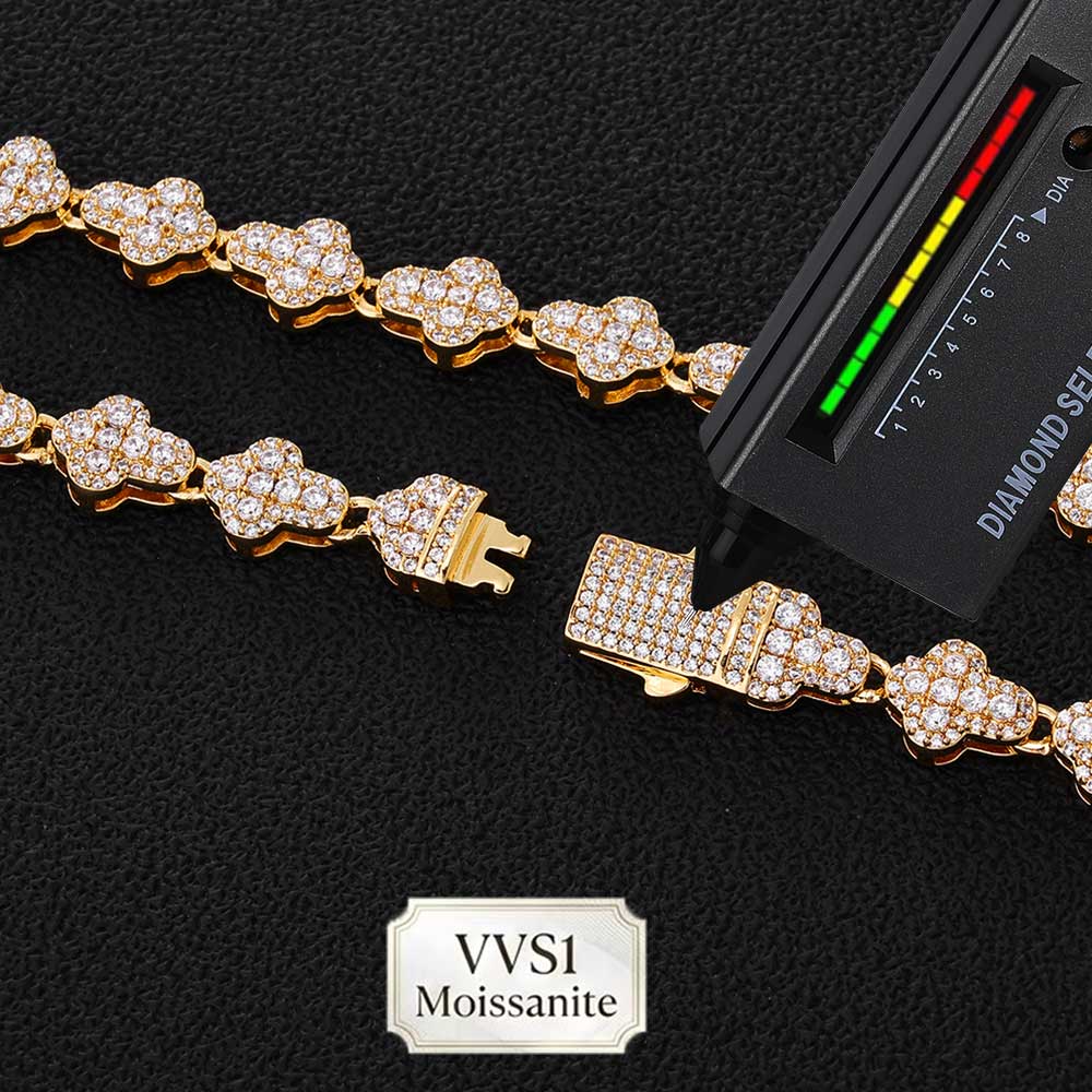 สร้อยคอเทนนิส Nuoya Brass/925  - Hip Hop Chain Necklace บทวิจารณ์และราคา