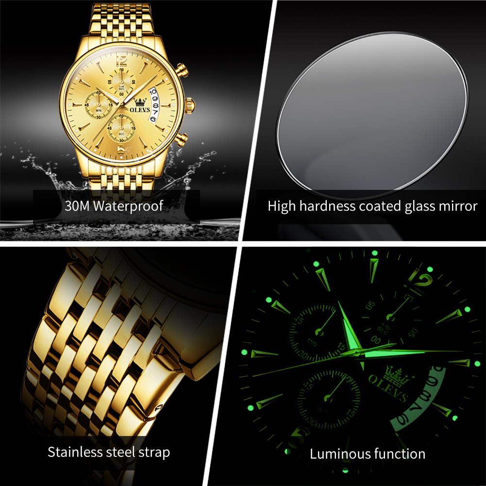 OLEVS ยี่ห้อ Luxury Gold นาฬิก - Jewelry Inspired Watches บทวิจารณ์และราคา