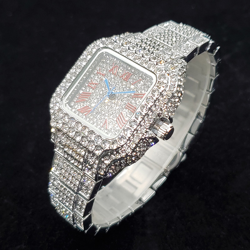 นาฬิกาเพชรหรูหราสำหรับผู้หญิง  - Jewelry Watches Silver บทวิจารณ์และราคา