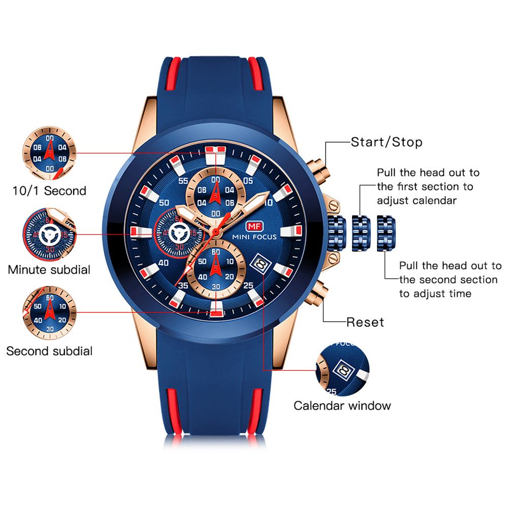 มินิโฟกัสนาฬิกาผู้ชายแบรนด์หรู - Jewelry Inspired Watches บทวิจารณ์และราคา