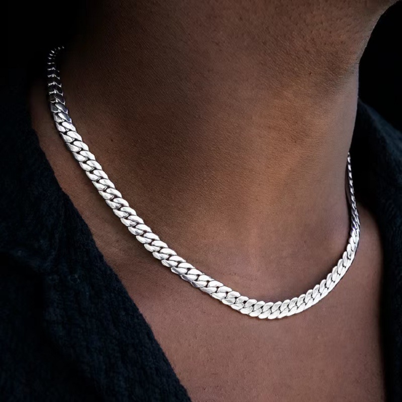 สร้อยคอ B&C Cuban Link สำหรับผ - Hip Hop Chain Necklace บทวิจารณ์และราคา