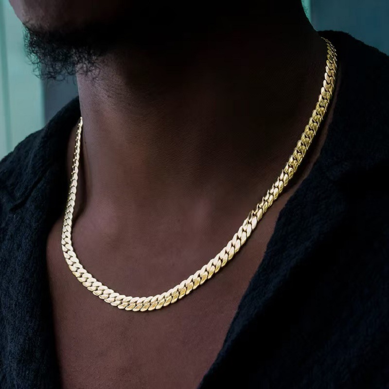 สร้อยคอ B&C Cuban Link สำหรับผ - Hip Hop Chain Necklace บทวิจารณ์และราคา