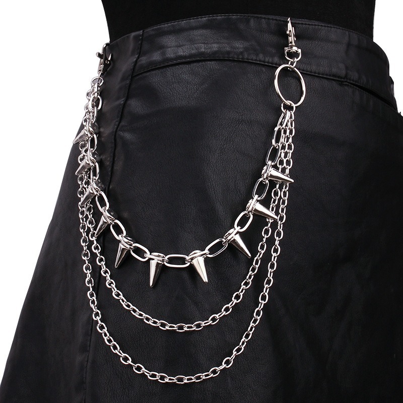 โซ่คาดเอวสไตล์ฮิปฮอป พังก์ร็อก - Hip Hop Chain Necklace บทวิจารณ์และราคา