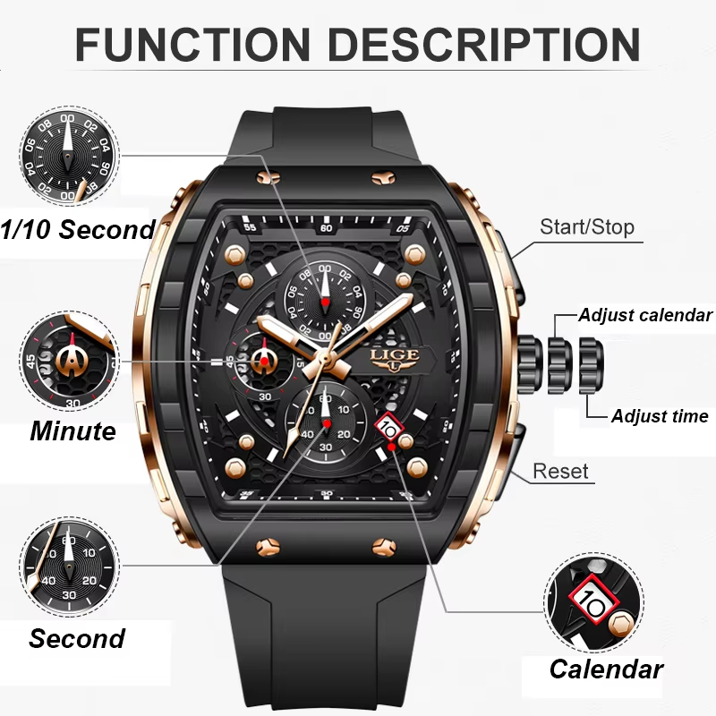 นาฬิกาข้อมือผู้ชายหรูหราแบรนด์ - Jewelry Inspired Watches บทวิจารณ์และราคา