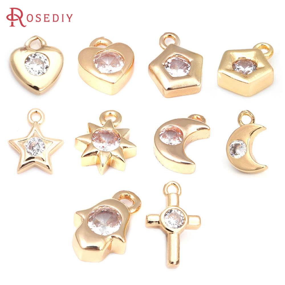 เพทายทองเหลืองสีทอง18K รูปพระจ - Moon Star Earrings บทวิจารณ์และราคา