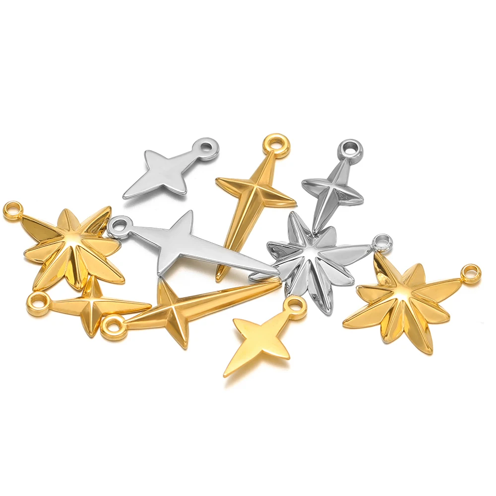 5pcs คุณภาพสูงสแตนเลสสตีล CROS - Moon Star Earrings บทวิจารณ์และราคา